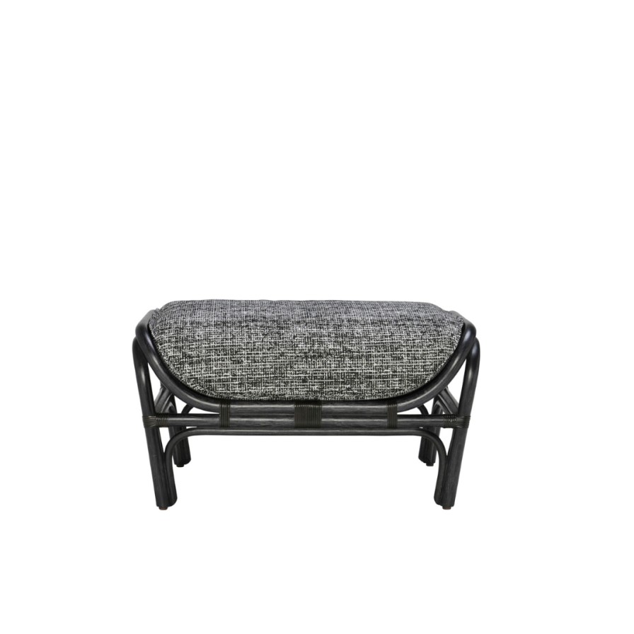 New Janus Janus Et Cie Kyoto Rattan Pouf